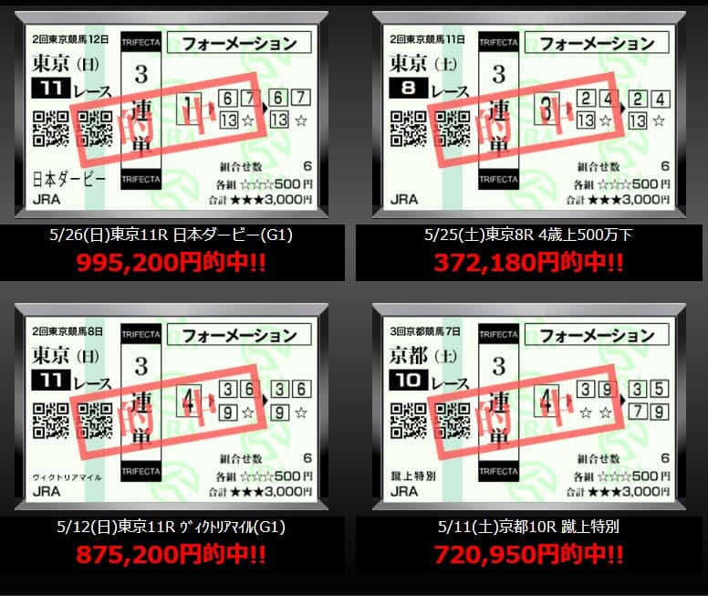 競馬予想サイト イミグラント 捏造馬券