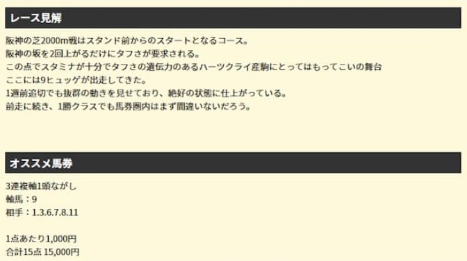 2レース目2019年12月7日阪神9R