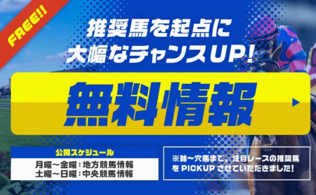 競馬ミニッツ　コンテンツ①無料予想