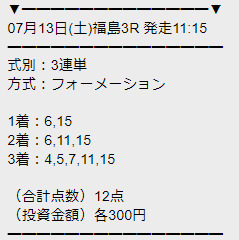 勝馬サプライズ 優良予想　2レース目検証