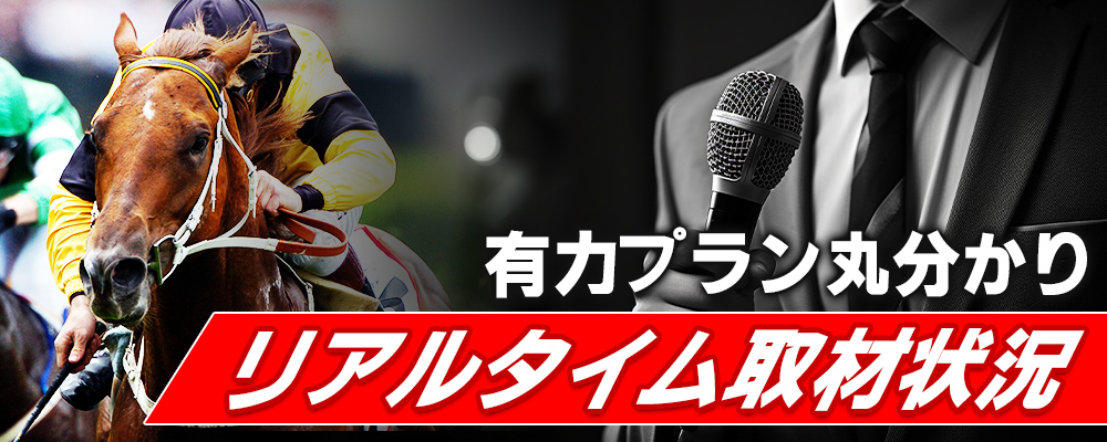 勝馬サプライズ　コンテンツ③リアルタイム取材状況