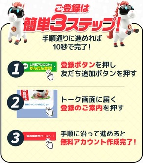 うまジェネ登録方法