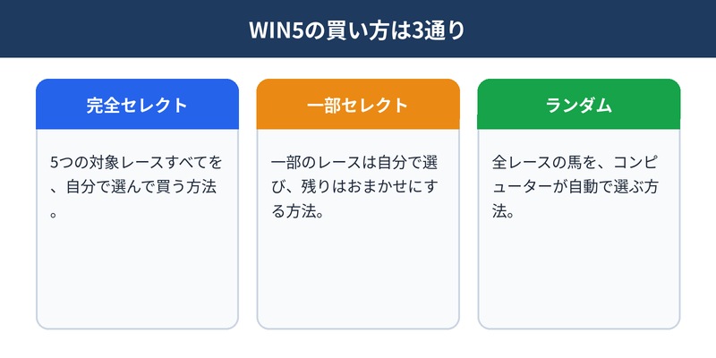 WIN5の買い方は3通り